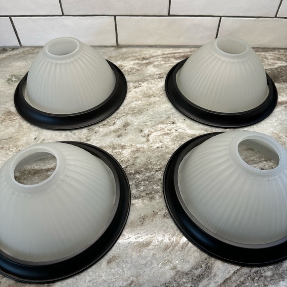 4 Kitchen Island Pendant Light Shades Globes Replacements - Picture 10 of 11